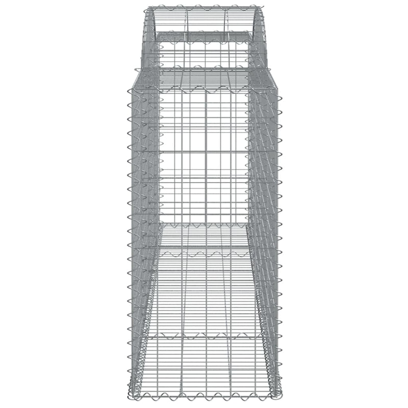 Arched Gabion Baskets 3 pcs 300x50x100/120 cm Galvanised Iron