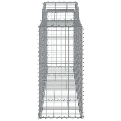 Arched Gabion Baskets 6 pcs 300x50x100/120 cm Galvanised Iron