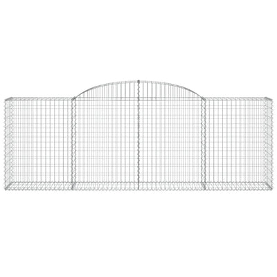 Arched Gabion Baskets 7 pcs 300x50x100/120 cm Galvanised Iron