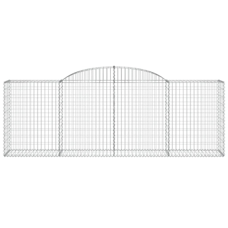 Arched Gabion Baskets 7 pcs 300x50x100/120 cm Galvanised Iron