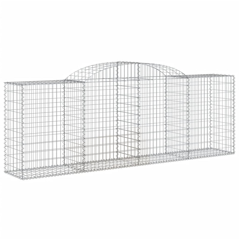 Arched Gabion Baskets 11 pcs 300x50x100/120 cm Galvanised Iron