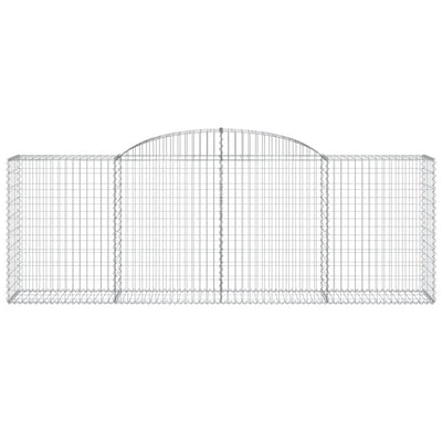 Arched Gabion Baskets 11 pcs 300x50x100/120 cm Galvanised Iron