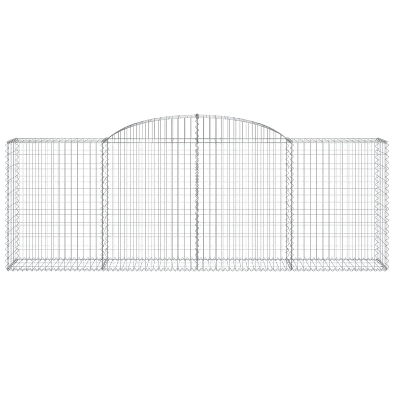 Arched Gabion Baskets 11 pcs 300x50x100/120 cm Galvanised Iron