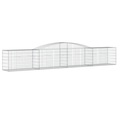 Arched Gabion Baskets 3 pcs 400x50x60/80 cm Galvanised Iron