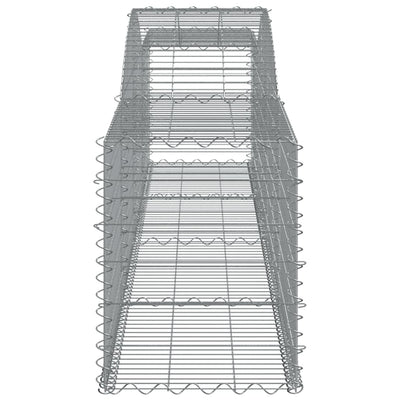 Arched Gabion Baskets 3 pcs 400x50x60/80 cm Galvanised Iron