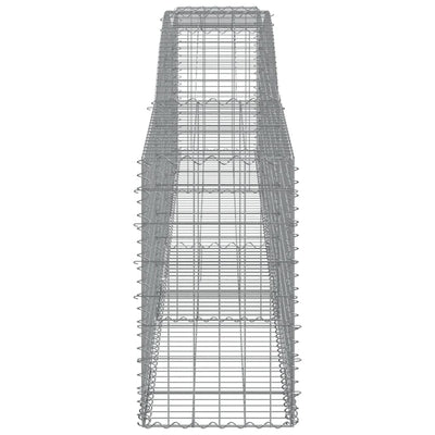 Arched Gabion Baskets 9 pcs 400x50x80/100 cm Galvanised Iron