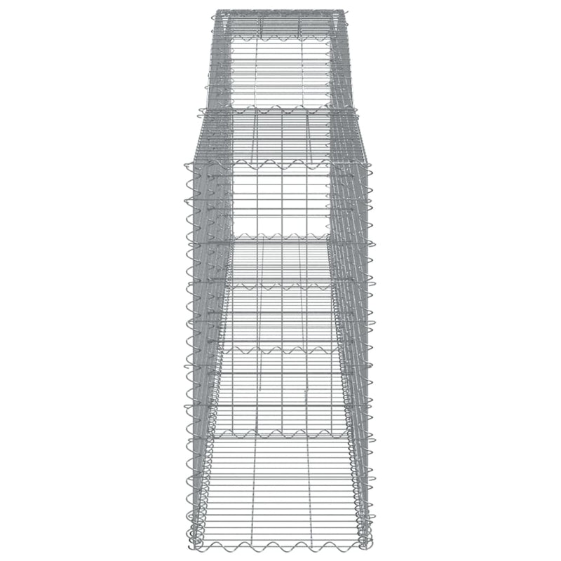 Arched Gabion Baskets 3 pcs 400x50x100/120 cm Galvanised Iron