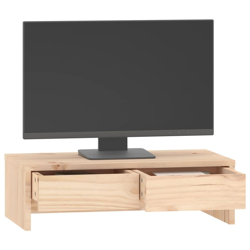 Monitor Stand 50x27x15 cm Solid Wood Pine