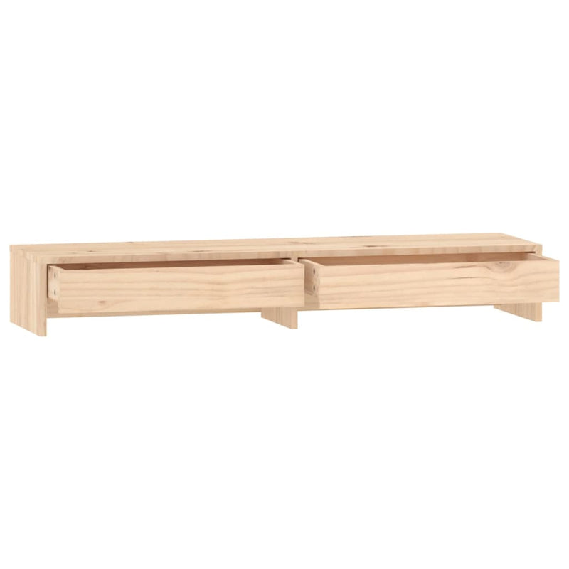 Monitor Stand 100x27x15 cm Solid Wood Pine