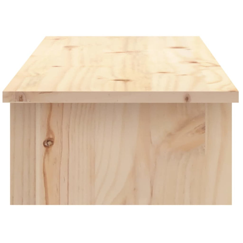 Monitor Stand 100x27x15 cm Solid Wood Pine