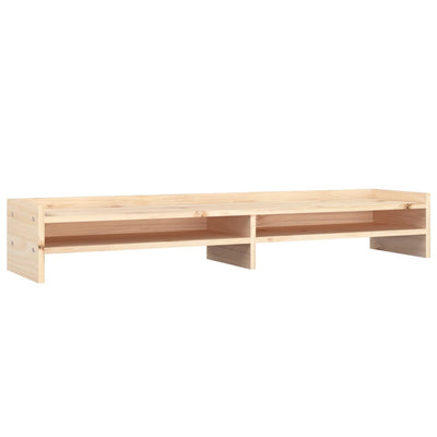 Monitor Stand 100x24x16 cm Solid Wood Pine