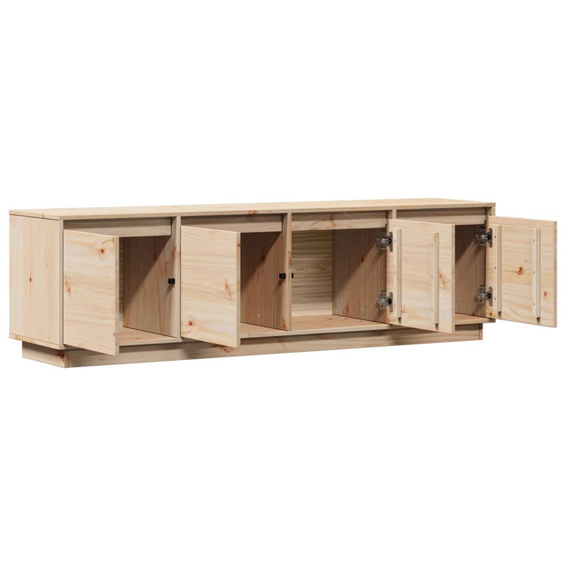 TV Cabinet 156x37x45 cm Solid Wood Pine