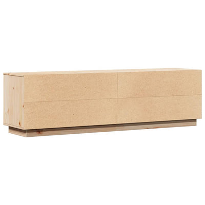 TV Cabinet 156x37x45 cm Solid Wood Pine