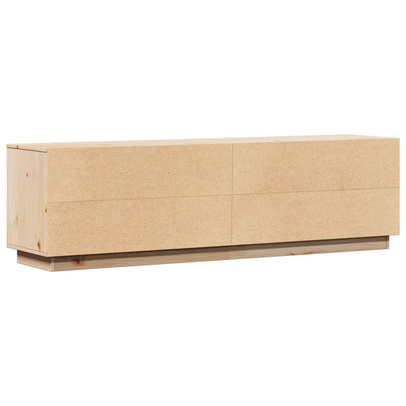 TV Cabinet 156x37x45 cm Solid Wood Pine