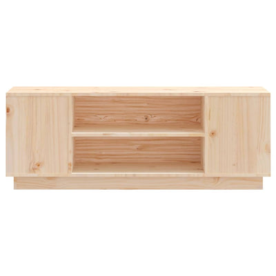 TV Cabinet 110x35x40.5 cm Solid Wood Pine