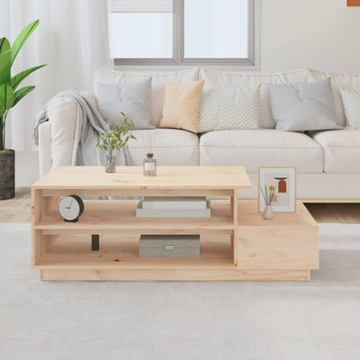 Coffee Table 120x50x40.5 cm Solid Wood Pine