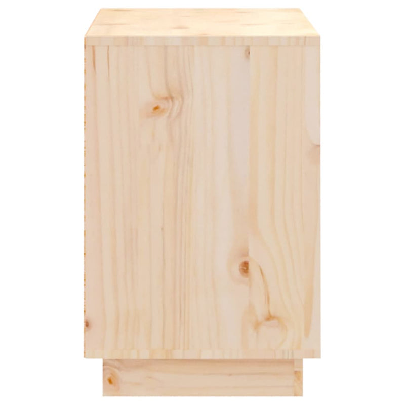 Shoe Cabinet 110x34x52 cm Solid Wood Pine