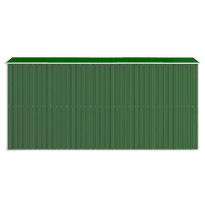 Garden Shed Green 192x440x223 cm Galvanised Steel