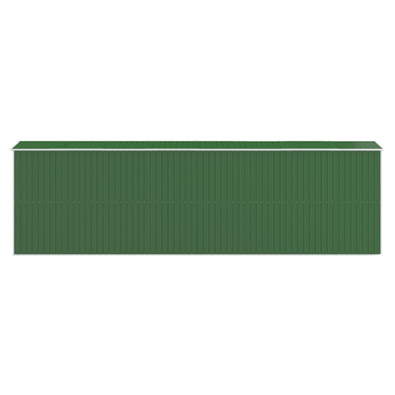 Garden Shed Green 192x606x223 cm Galvanised Steel