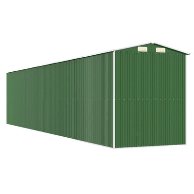 Garden Shed Green 192x938x223 cm Galvanised Steel