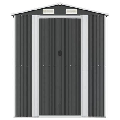 Garden Shed Anthracite 192x440x223 cm Galvanised Steel