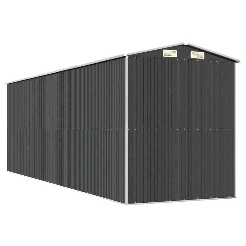 Garden Shed Anthracite 192x606x223 cm Galvanised Steel