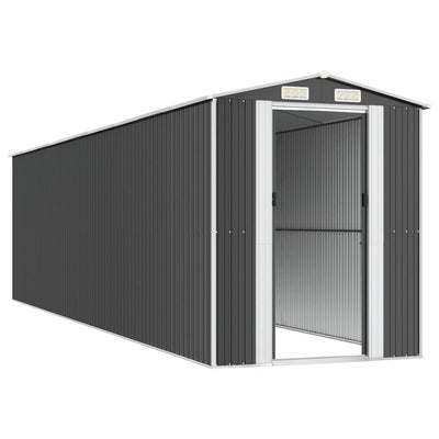 Garden Shed Anthracite 192x772x223 cm Galvanised Steel