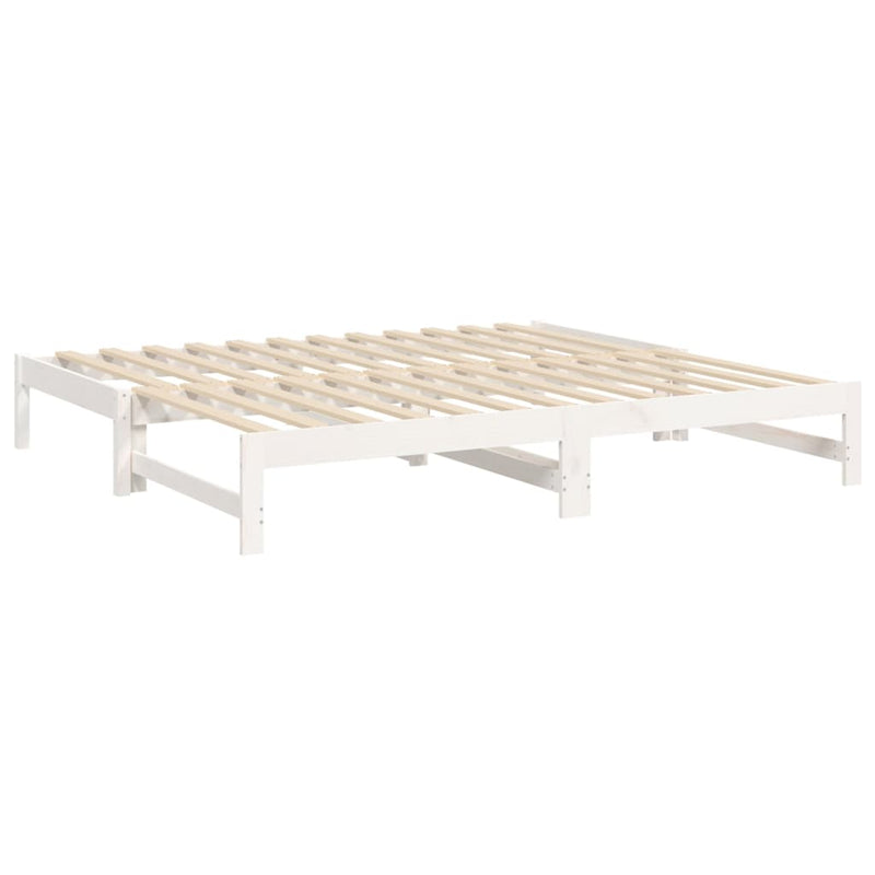 Pull-out Day Bed without Mattress White 2x(90x190) cm