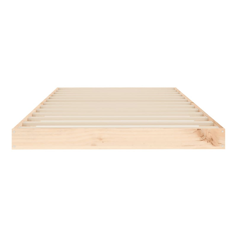 Bed Frame without Mattress 90x190 cm Solid Wood Pine