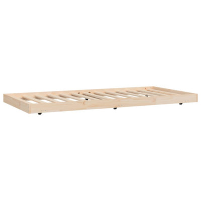 Bed Frame without Mattress 90x190 cm Solid Wood Pine