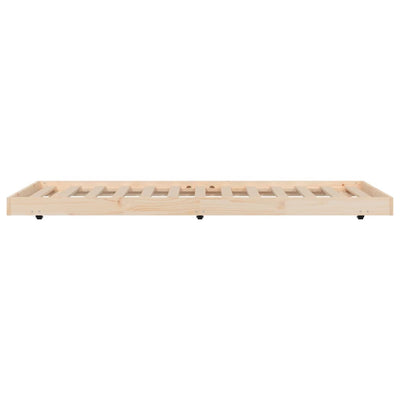 Bed Frame without Mattress 90x190 cm Solid Wood Pine