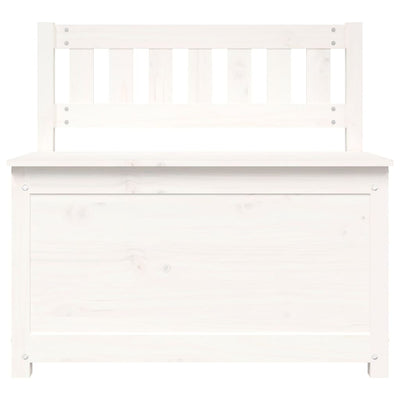 Bench White 80x41x77 cm Solid Wood Pine