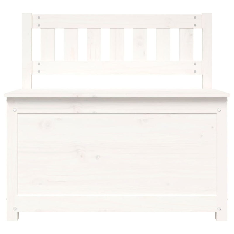 Bench White 80x41x77 cm Solid Wood Pine