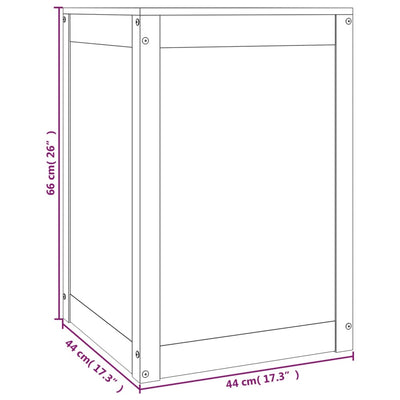 Laundry Box 44x44x66 cm Solid Wood Pine