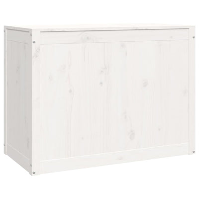 Laundry Box White 88.5x44x66 cm Solid Wood Pine