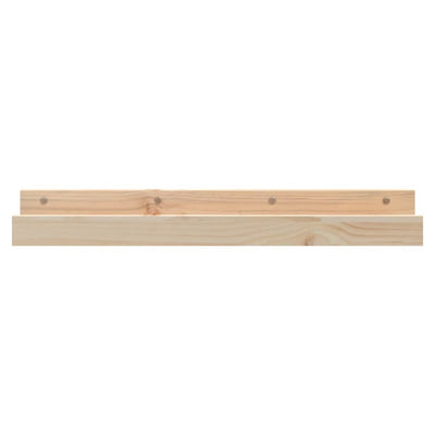 Wall Shelves 2 pcs 80x12x9 cm Solid Wood Pine