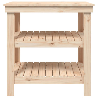 Work Bench 78.5x50x80 cm Solid Wood Pine