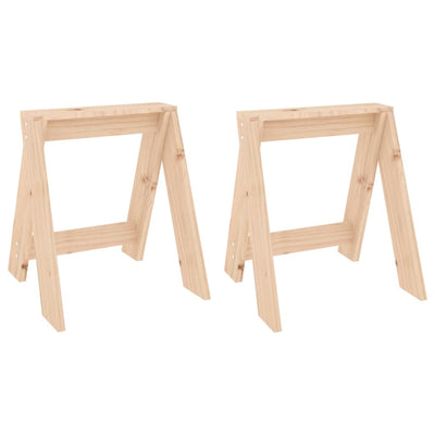 Stools 2 pcs 40x40x45 cm Solid Wood Pine