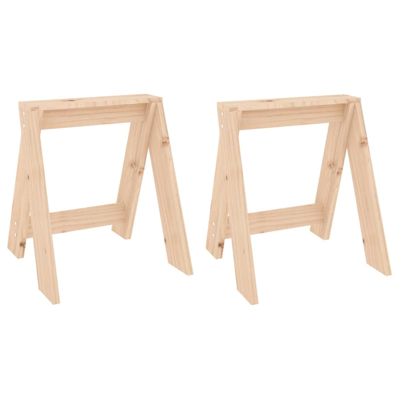 Stools 2 pcs 40x40x45 cm Solid Wood Pine