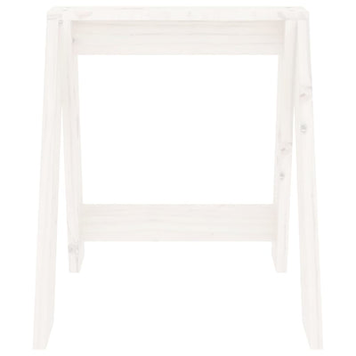 Stools 2 pcs White 40x40x45 cm Solid Wood Pine