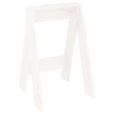 Stools 2 pcs White 40x40x60 cm Solid Wood Pine