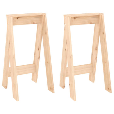 Stools 2 pcs 40x40x75 cm Solid Wood Pine