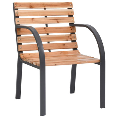 Garden Chairs 2 pcs Solid Wood Fir