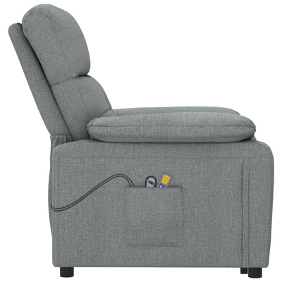 Stand up Massage Chair Dark Grey Fabric