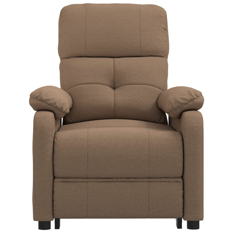 Stand up Massage Chair Brown Fabric