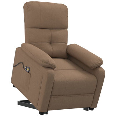 Stand up Massage Chair Brown Fabric