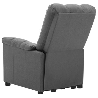 Stand up Massage Chair Light Grey Fabric