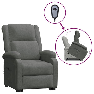 Stand up Chair Dark Grey Fabric