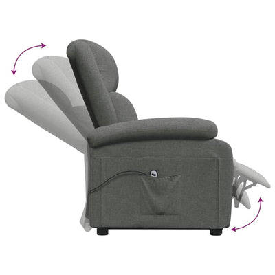 Stand up Chair Dark Grey Fabric