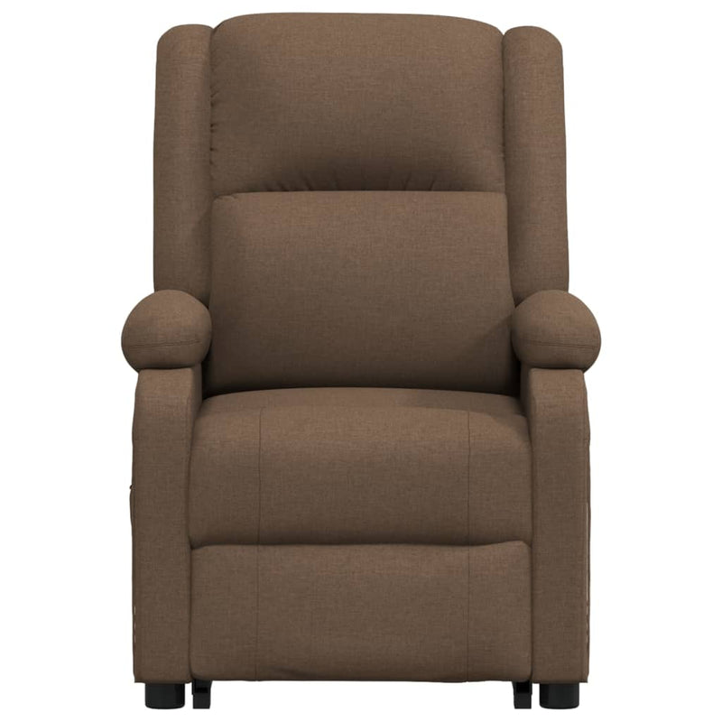 Stand up Massage Chair Brown Fabric